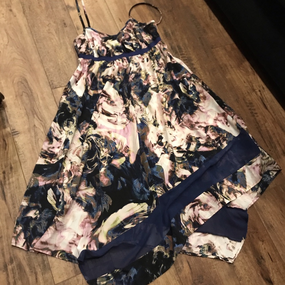 Satin Floral Dress